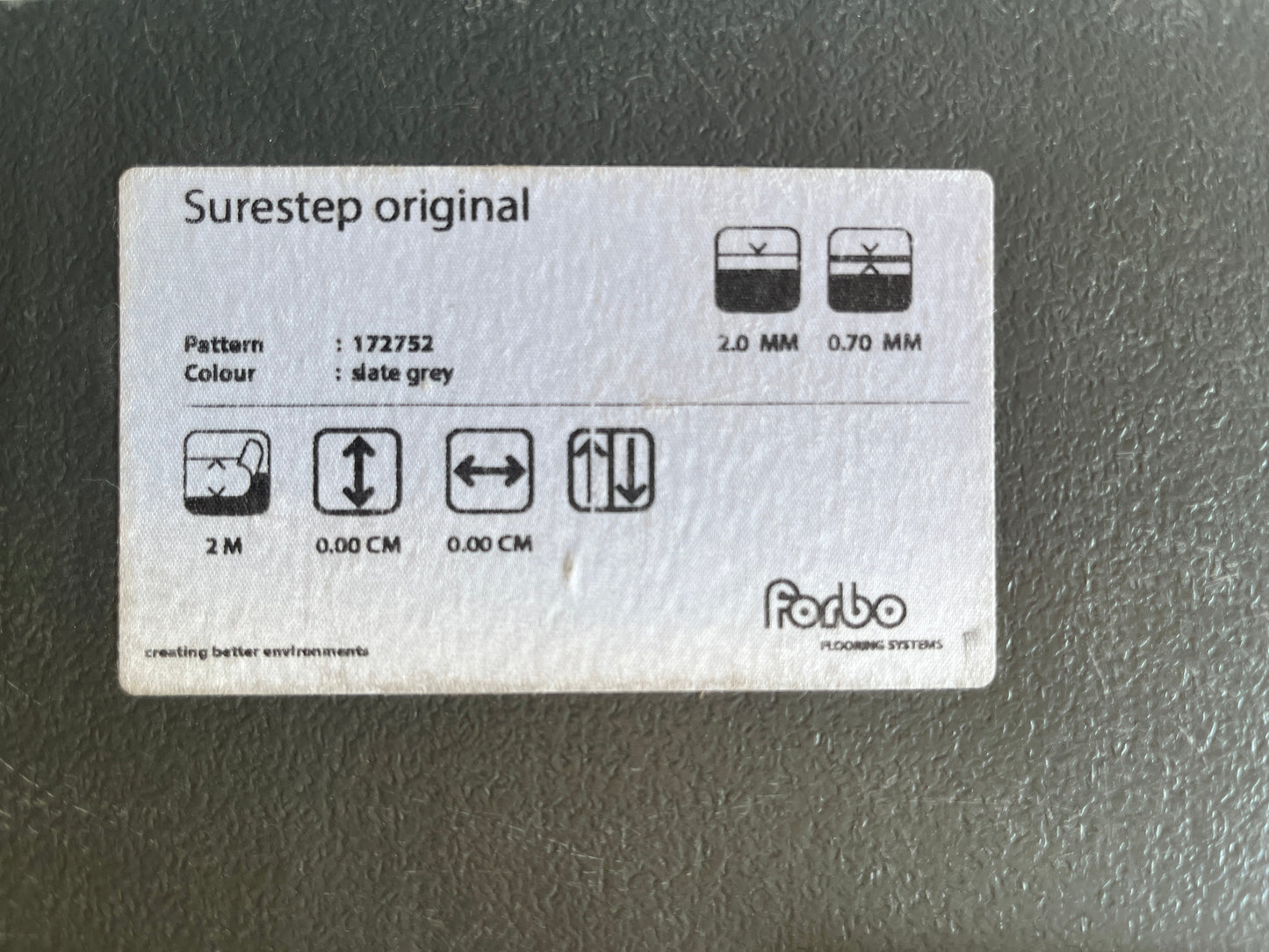 Forbo vloer - Surestep original - slate grey
